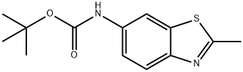 tert-butyl N-(2-methyl-1,3-benzothiazol-6-yl)carbamate Structural