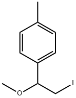 Benzene, 1-(2-iodo-1-methoxyethyl)-4-methyl- Structural