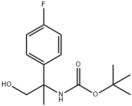 Carbamicacid,[1-(4-fluorophenyl)-2-hydroxy-1-methylethyl]-,1,1-dimethylethylester(9CI) Structural