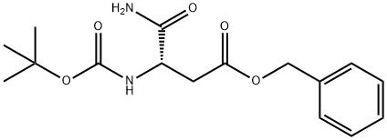 Butanoic acid, 4-amino-3-[[(1,1-dimethylethoxy)carbonyl]amino]-4-oxo-, phenylmethyl ester, (3S)- Structural