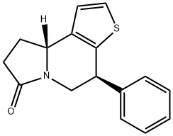 Thieno[2,3-g]indolizin-7(5H)-one, 4,8,9,9a-tetrahydro-4-phenyl-, cis- (9CI) Structural