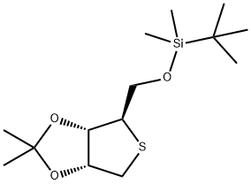 D-Ribitol, 1,4-dideoxy-5-O-[(1,1-dimethylethyl)dimethylsilyl]-1,4-epithio-2,3-O-(1-methylethylidene)- Structural