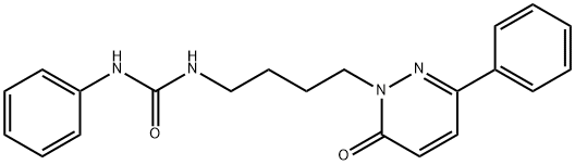 Urea, N-[4-(6-oxo-3-phenyl-1(6H)-pyridazinyl)butyl]-N'-phenyl- Structural