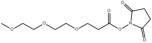 m-PEG3-NHS ester Structural