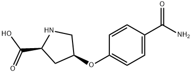 L-Proline, 4-[4-(aminocarbonyl)phenoxy]-, (4S)- Structural