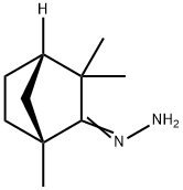 Bicyclo[2.2.1]heptan-2-one, 1,3,3-trimethyl-, hydrazone, (1R,4S)- Structural