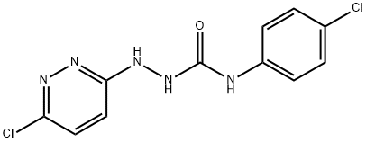 Hydrazinecarboxamide, N-(4-chlorophenyl)-2-(6-chloro-3-pyridazinyl)- Structural