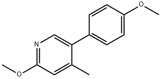 Pyridine, 2-methoxy-5-(4-methoxyphenyl)-4-methyl- Structural