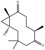 Bicyclo[8.1.0]undecane-2,6-dione, 1,5,8,8-tetramethyl-, (1S,5R,10S)- Structural
