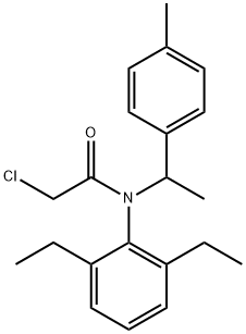 Acetamide, 2-chloro-N-(2,6-diethylphenyl)-N-[1-(4-methylphenyl)ethyl]- Structural