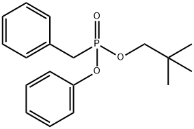 Phosphonic acid, (phenylmethyl)-, 2,2-dimethylpropyl phenyl ester (9CI) Structural