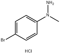 Hydrazine, 1-(4-bromophenyl)-1-methyl-, monohydrochloride Structural