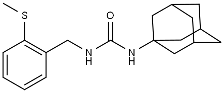 Urea, N-[[2-(methylthio)phenyl]methyl]-N'-tricyclo[3.3.1.13,7]dec-1-yl- Structural