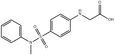 Glycine, N-[4-[(methylphenylamino)sulfonyl]phenyl]- Structural