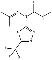 Hydrazinecarboxamide, N-methyl-2-(1-methylethylidene)-1-[5-(trifluoromethyl)-1,3,4-thiadiazol-2-yl]- Structural