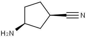 rac-(1R,3S)-3-aminocyclopentane-1-carbonitrile Structural