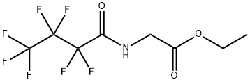 Glycine, N-(2,2,3,3,4,4,4-heptafluoro-1-oxobutyl)-, ethyl ester Structural