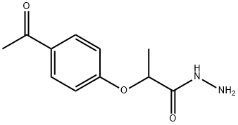 Propanoic acid, 2-(4-acetylphenoxy)-, hydrazide Structural