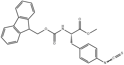 L-Phenylalanine, N-[(9H-fluoren-9-ylmethoxy)carbonyl]-4-isothiocyanato-, methyl ester Structural