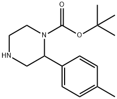 tert-butyl 2-p-tolylpiperazine-1-carboxylate Structural