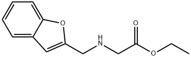 Glycine, N-(2-benzofuranylmethyl)-, ethyl ester Structural