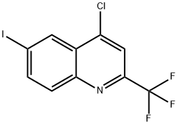 Quinoline, 4-chloro-6-iodo-2-(trifluoromethyl)- Structural