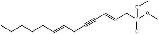 Phosphonic acid, 2,7-tridecadien-4-ynyl-, dimethyl ester, (E,E)- (9CI) Structural