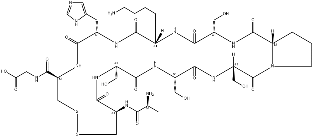 H-Ala-Cys-Ser-Ser-Ser-Pro-Ser-Lys-His-Cys-Gly-OH, (Disulfide bond)