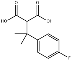 Propanedioic acid, 2-[1-(4-fluorophenyl)-1-methylethyl]- Structural