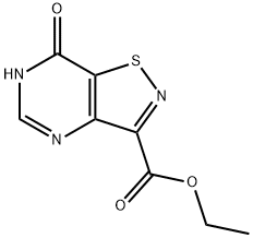 Isothiazolo[4,5-d]pyrimidine-3-carboxylic acid, 6,7-dihydro-7-oxo-, ethyl ester Structural