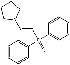 Pyrrolidine, 1-[2-(diphenylphosphinyl)ethenyl]-, (E)- (9CI) Structural
