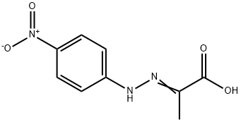 Propanoic acid, 2-[2-(4-nitrophenyl)hydrazinylidene]- Structural