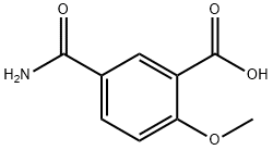Benzoic acid, 5-(aminocarbonyl)-2-methoxy- Structural