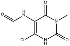 Formamide, N-(4-chloro-1,2,3,6-tetrahydro-1-methyl-2,6-dioxo-5-pyrimidinyl)- Structural
