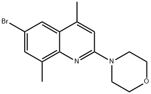Quinoline, 6-bromo-4,8-dimethyl-2-(4-morpholinyl)- Structural