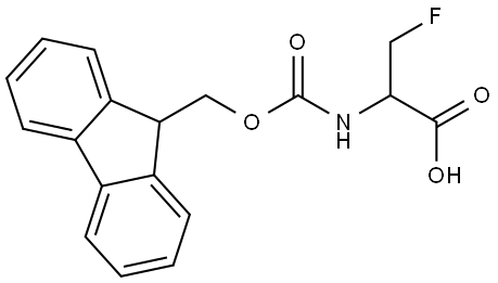 Alanine, N-[(9H-fluoren-9-ylmethoxy)carbonyl]-3-fluoro- Structural