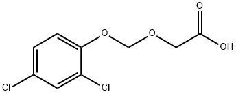 Acetic acid, 2-[(2,4-dichlorophenoxy)methoxy]- Structural