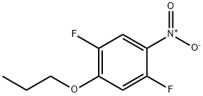 Benzene, 1,4-difluoro-2-nitro-5-propoxy- Structural