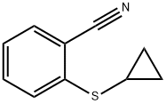 Benzonitrile, 2-(cyclopropylthio)- Structural