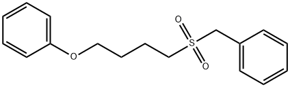 Benzene, [[(4-phenoxybutyl)sulfonyl]methyl]- Structural