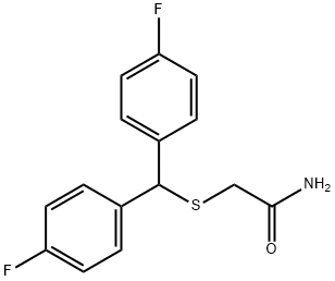 Acetamide, 2-[[bis(4-fluorophenyl)methyl]thio]- Structural