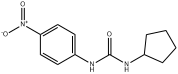 Urea, N-cyclopentyl-N'-(4-nitrophenyl)- Structural