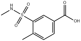 Benzoic acid, 4-methyl-3-[(methylamino)sulfonyl]- Structural