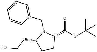 L-Proline, 5-(2-hydroxyethyl)-1-(phenylmethyl)-, 1,1-dimethylethyl ester, (5R)- Structural