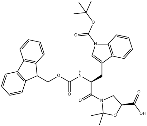 FMOC-TRP(BOC)-SER(PSIME,MEPRO)-OH Structural