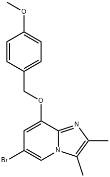 Imidazo[1,2-a]pyridine, 6-bromo-8-[(4-methoxyphenyl)methoxy]-2,3-dimethyl- Structural