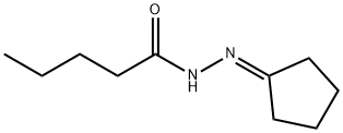 Pentanoic acid, 2-cyclopentylidenehydrazide Structural