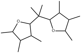 Furan, 2,2'-(1-methylethylidene)bis[tetrahydro-3,4,5-trimethyl- Structural