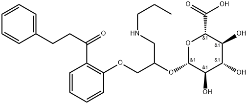 Propafenone Impurity 23 (Propafenone β-D-Glucuronide) Structural