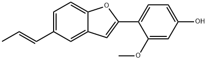 Phenol, 3-methoxy-4-[5-(1E)-1-propen-1-yl-2-benzofuranyl]- Structural